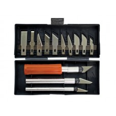 Set 3 cuttere pentru sculptura si 10 lame Gadget DiY